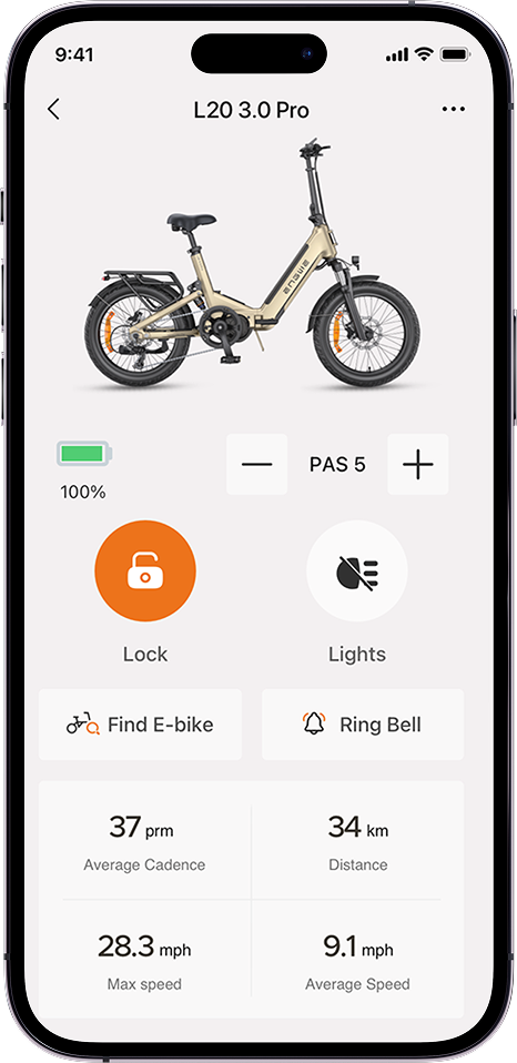ENGWE-appen på en smartphone